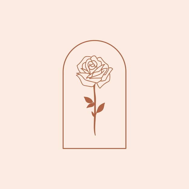 Free vector romantic rose sticker vector illustration