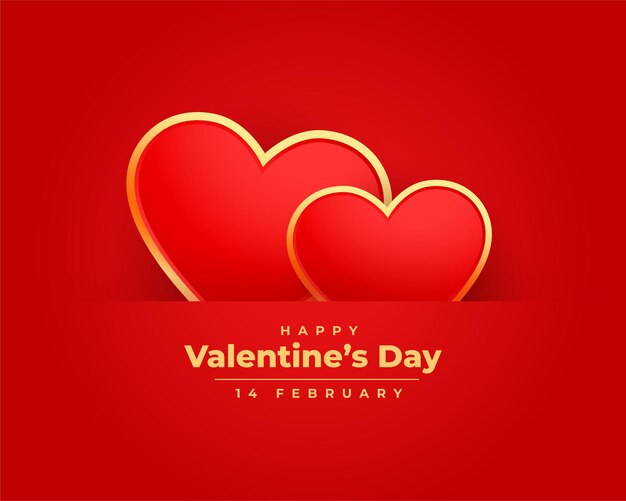 Free vector romatic valentines day wishes card design