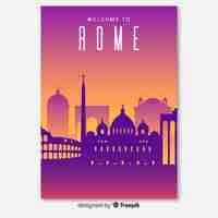 Free vector rome flyer