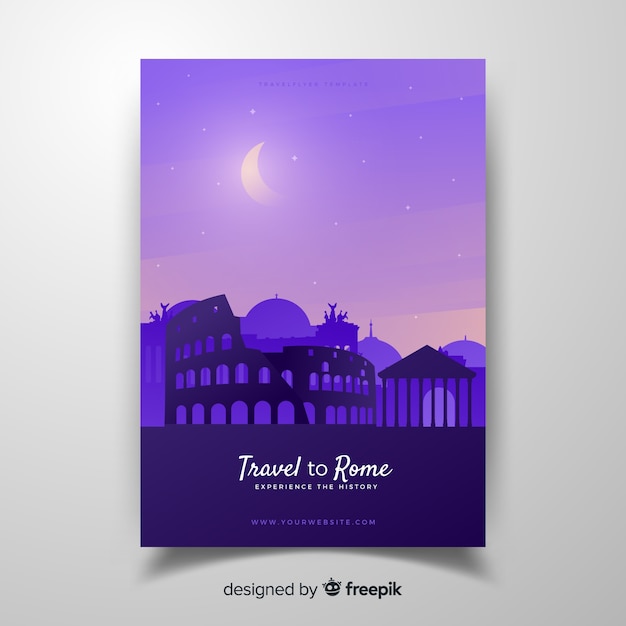 Free vector rome flyer