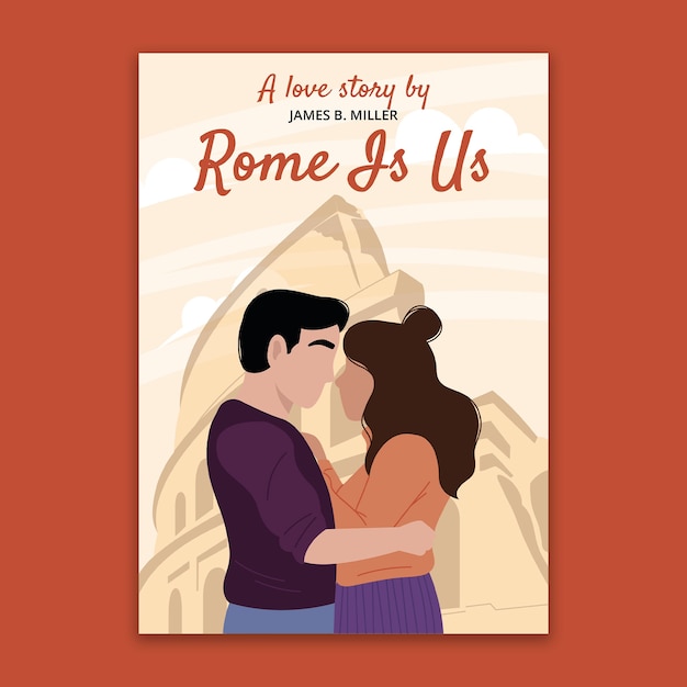 Vettore gratuito roma siamo noi wattpad copertina del libro