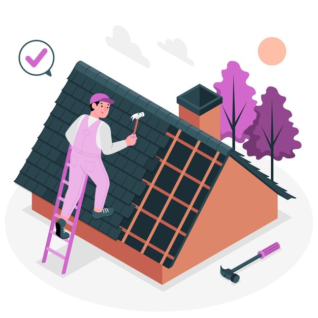 roofer concept illustration