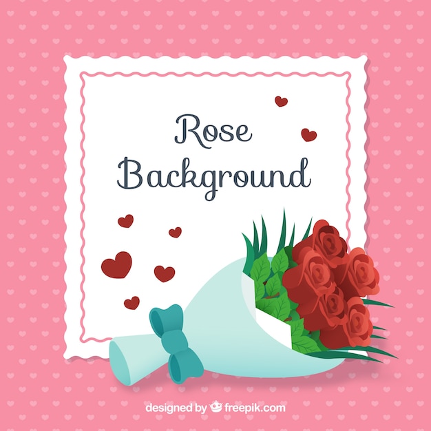 Free vector rose bouquet background