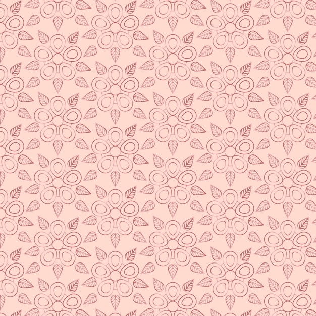 Rose gold art deco pattern