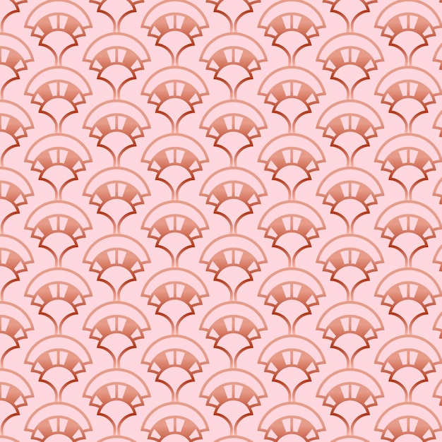 Free vector rose gold art deco pattern