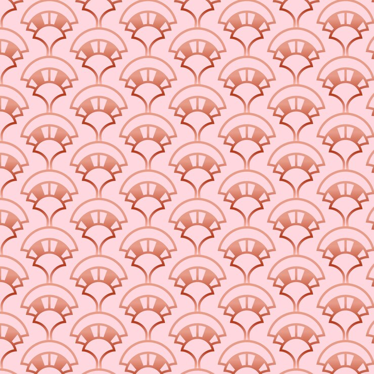 Free Vector rose gold art deco pattern