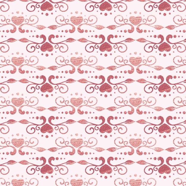 Rose gold art deco pattern