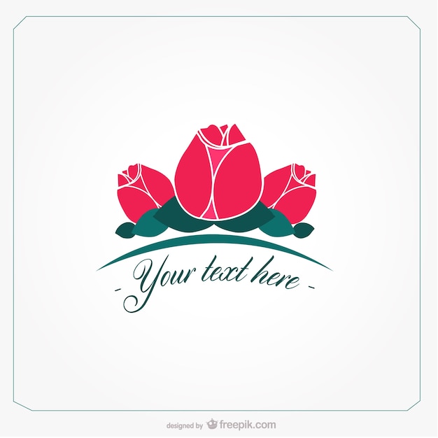 Roses card template