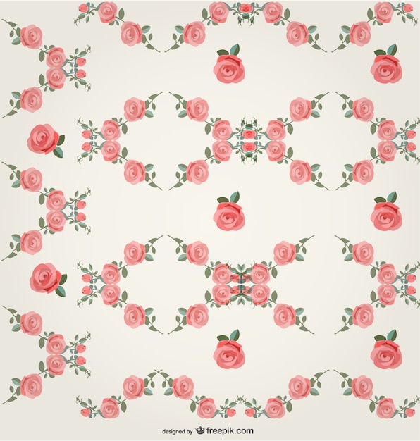 Roses pattern design