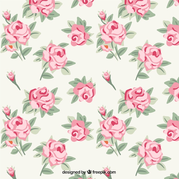 Free Vector roses pattern
