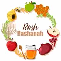 Free vector rosh hashanah banner design