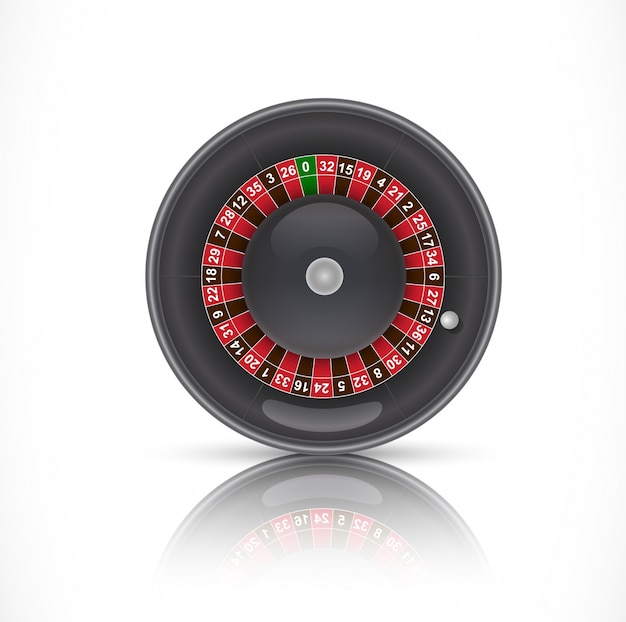Free vector roulette in casino illustration
