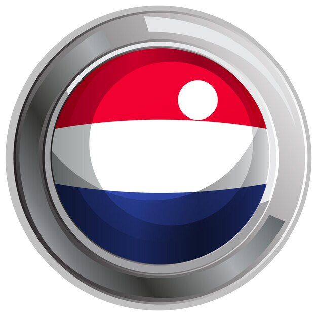 네덜란드 국기에 대 한 라운드 배지