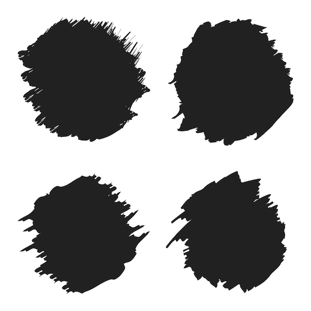 Бесплатное векторное изображение Круглые кисти 2