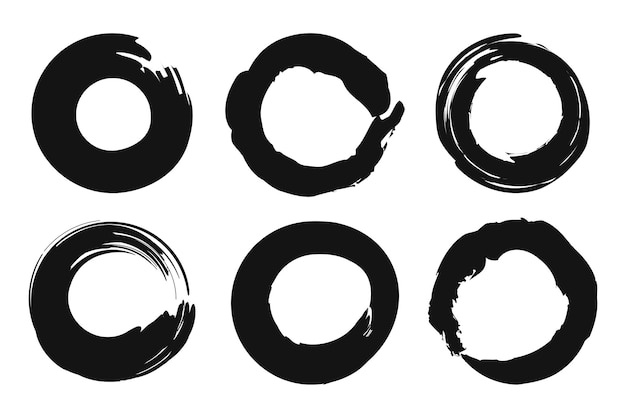 Free vector round brushes 7