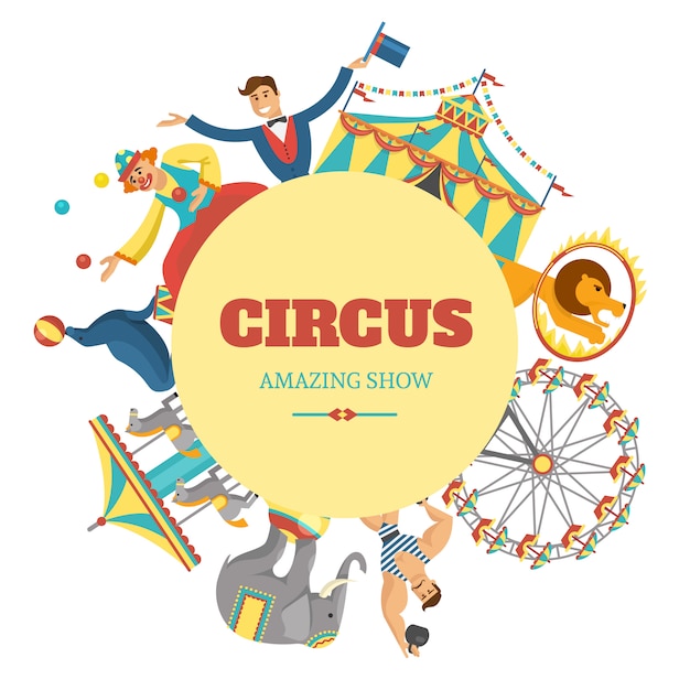 Round circus composition