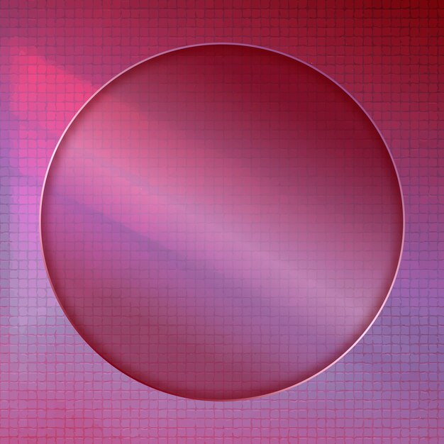 Round frame on abstract background