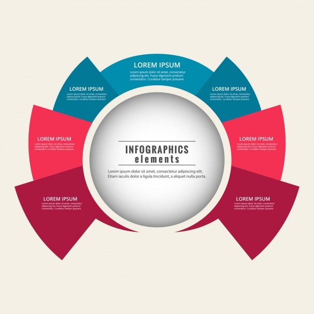 Round infographic