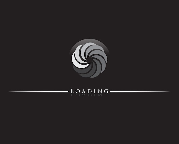 Free vector round progress loading indicator. vector illustration.