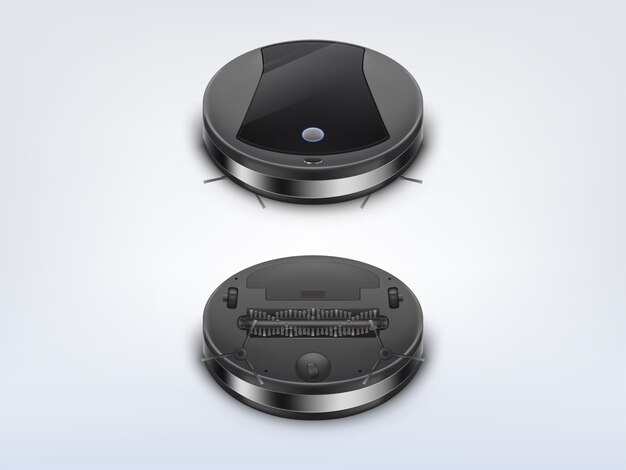 Round robot vacuum cleaner top