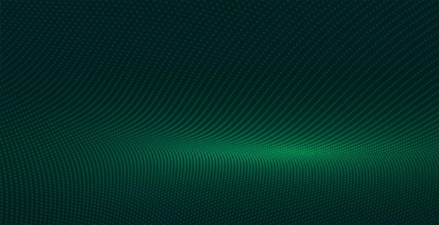 Free vector round shape dotted abstract banner in dynamic flow motion design