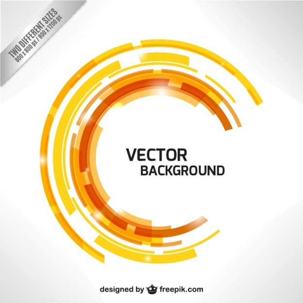 Free vector round technology background