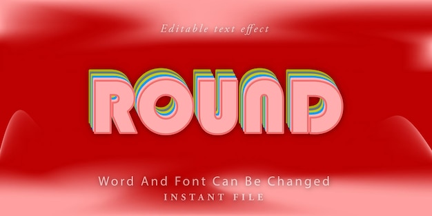 Round text effect suitable for your business