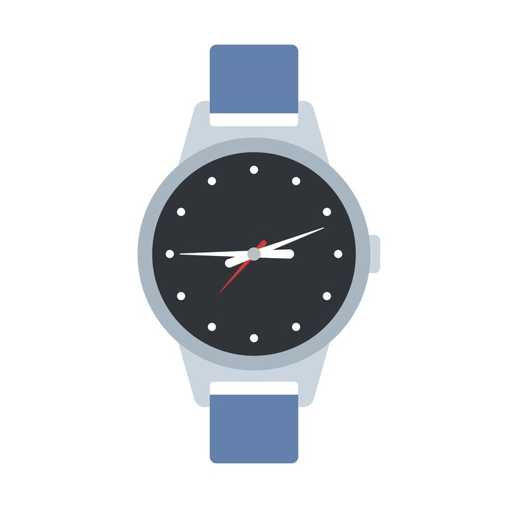 Free Vector round watch flat style