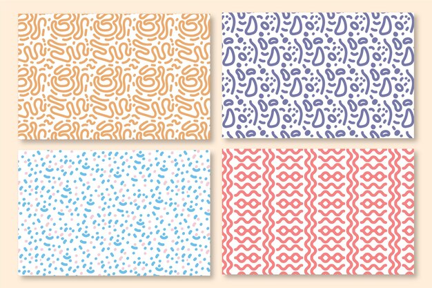 Rounded lines pattern collection