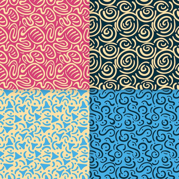 Rounded lines pattern collection