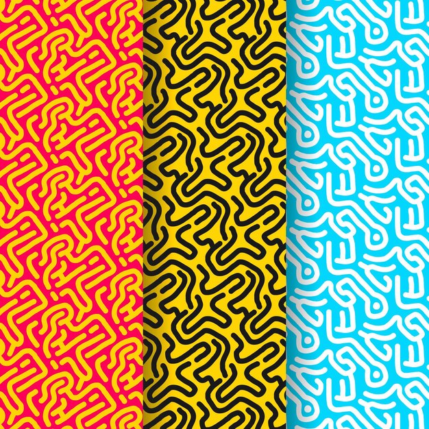 Rounded lines pattern collection