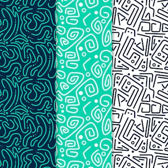 Rounded lines pattern collection