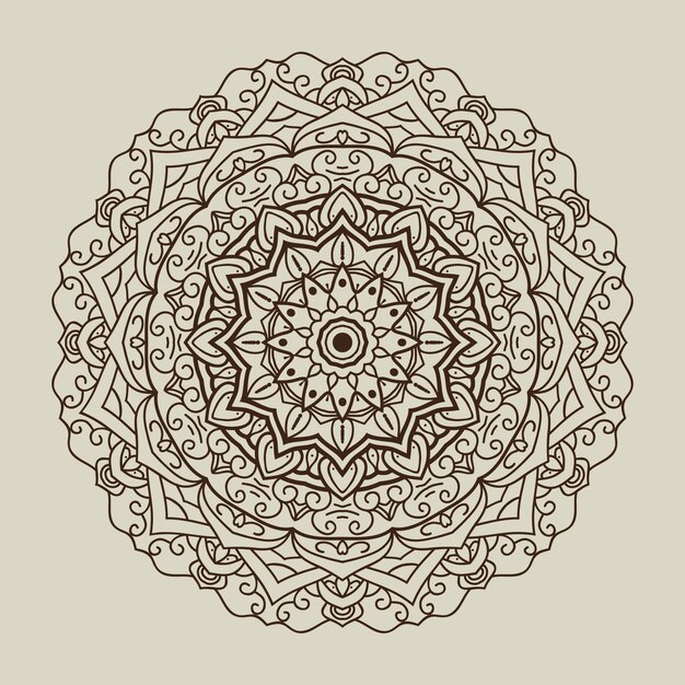 Rounded mandala background