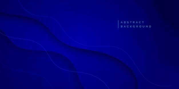 royal blue business abstract banner background with fluid gradient wavy shapes vector design post