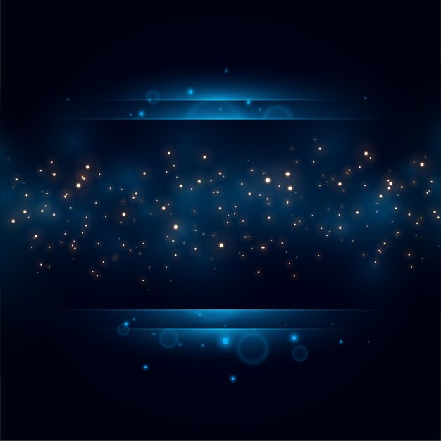 Royal blue golden sparkles background design