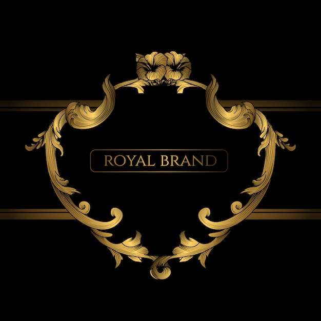 Free vector royal brand background