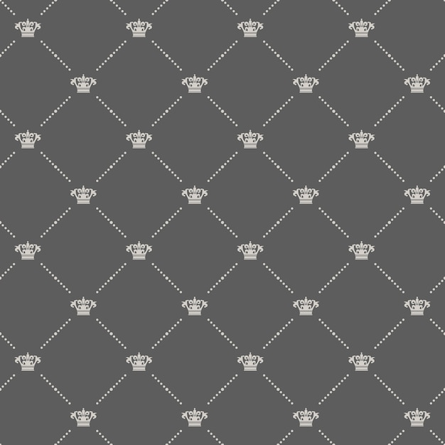 Free vector royal seamless pattern in old style