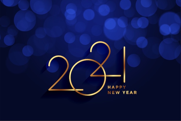 Royal style happy new year 2021 golden background