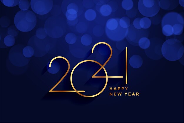 Royal style happy new year 2021 golden background