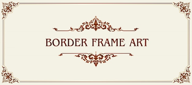 Royal vintage frame and border