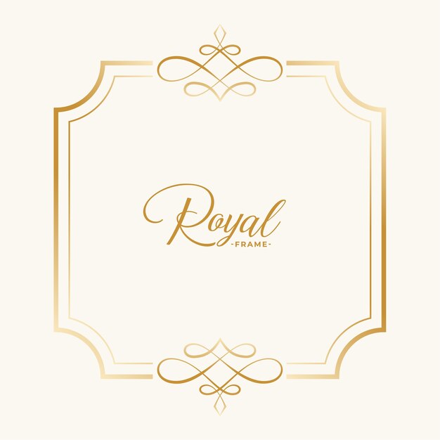 Royal vintage frame decor with text space