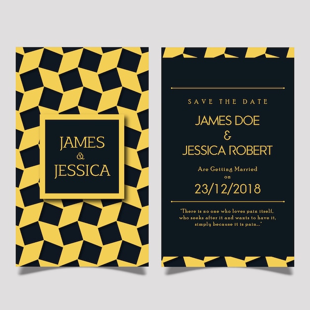 Royal wedding invitation card