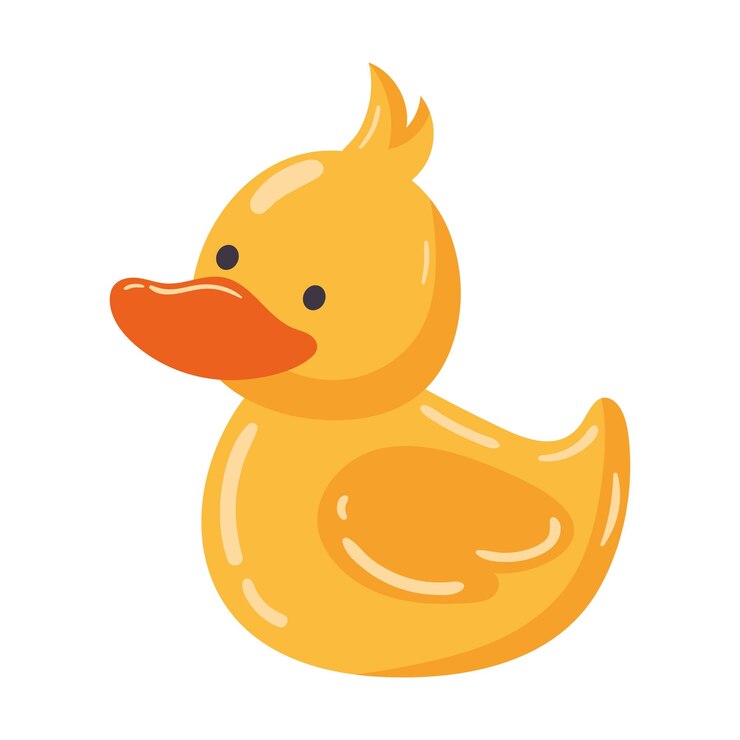 Free Vector rubber duck toy icon