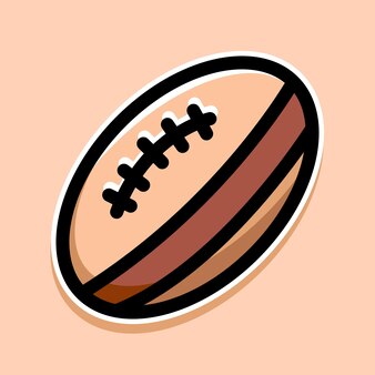 アメリカンフットボールレトロボールバッジ 無料のベクター アメリカンフットボールレトロボールバッジ 無料のベクター