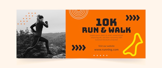 Running club facebook cover