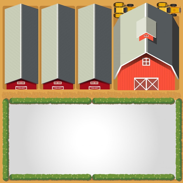 Free vector rural farm border template