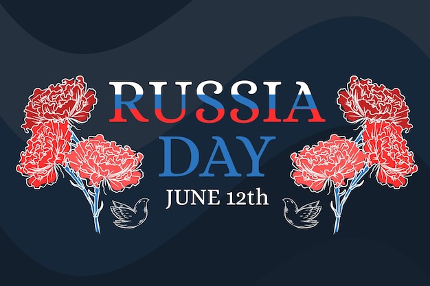 Russia day with roses