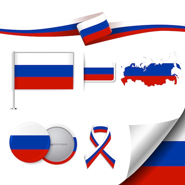 Free vector russia representative elements collection