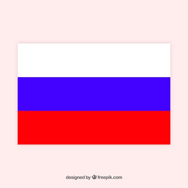 Free vector russian flag background