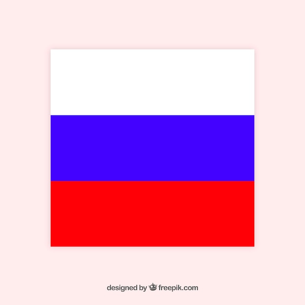 Free vector russian flag background